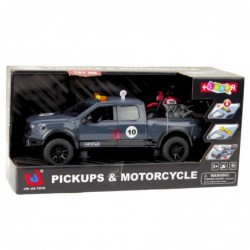 Pickup Truck With Engine Lights Sounds Gray 1:12