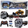 Remote Controlled RC Tow Truck With Excavator Lights Sounds 1:24