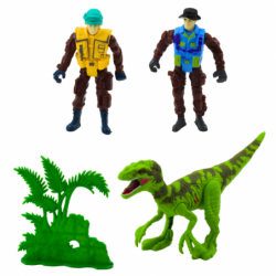 Dinosaur Helicopter Car Set Figures Accessories Lights Sounds