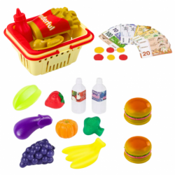 Shop Set Checkout Basket Food Products Lights Sounds Colorful