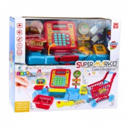 Shop Set Checkout Basket Food Products Lights Sounds Colorful