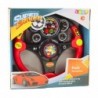 Interactive Steering Wheel For Kids Lights Sounds Vibrations Red