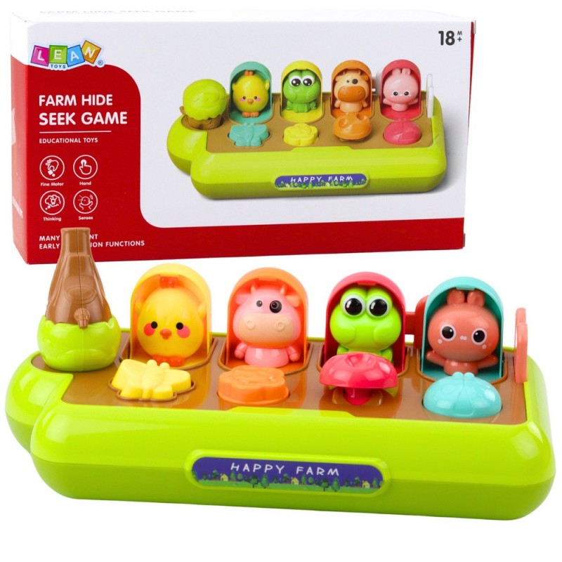 Educational Toy Jumping Animals Cheerful Farm Colorful