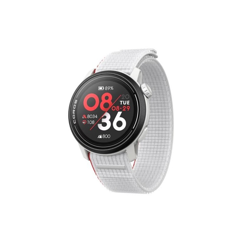 COROS PACE 3 GPS Sport Watch White w/ Nylon Band