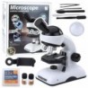 Science Educational Microscope Kit 1200x Magnification Phone Holder