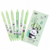 Panda Bamboo Pen Set Green Black Ink 0.5mm 6pcs