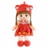 Rag Doll Soft Plush Red Dress Hat With Ears 45cm