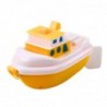 Bath Toy Pull-On Boat White Yellow Mix