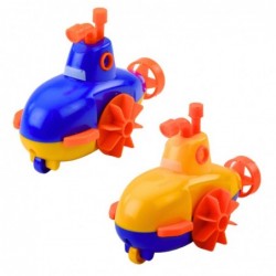 Wind-up Bath Toy Submarine Yellow Blue Mix