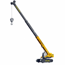 Crawler Crane Extendable Rotating Cabin 360° Yellow