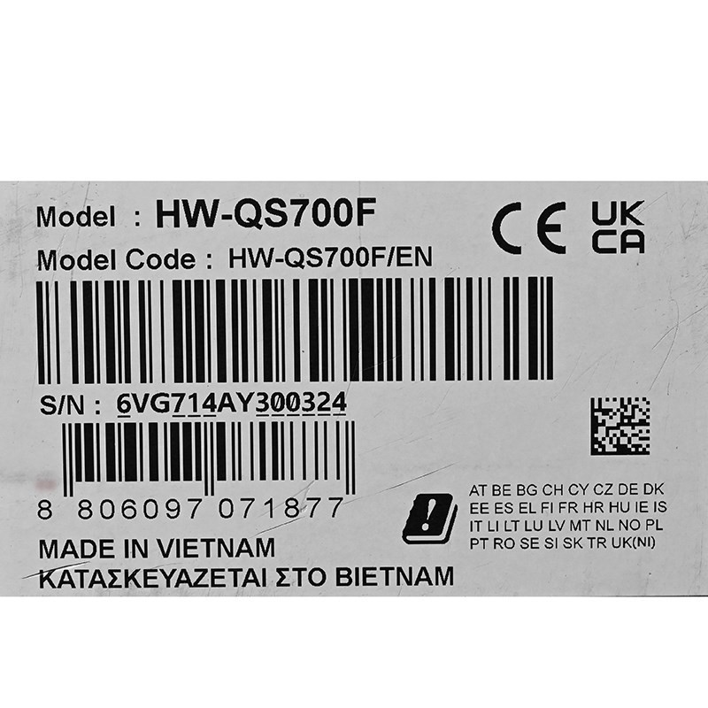 Soundbar Samsung HW-QS700F/EN 3.1.2ch