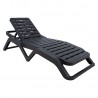 Deck chair SCIROCCO, dark grey