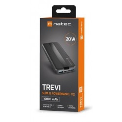NATEC POWERBANK TREVI SLIM Q V2 10000MAH 2X USB-A