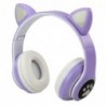 Wireless Headphones For Kids On-Ear Bluetooth Cat Ears Purple