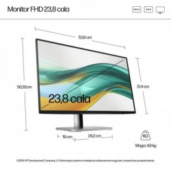 HP Series 5 Pro 23.8 inch FHD Monitor - 524pf PVC Free