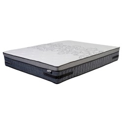 Bed SANDRA 160x200cm, with mattress HARMONY DELUX, light grey