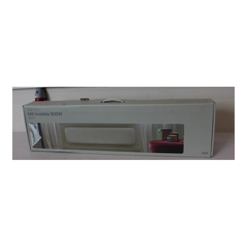 SALE OUT. Mill IB800L DN Panel Heater, 800W, low version, steel front, white Mill Heater IB800L DN Steel Panel