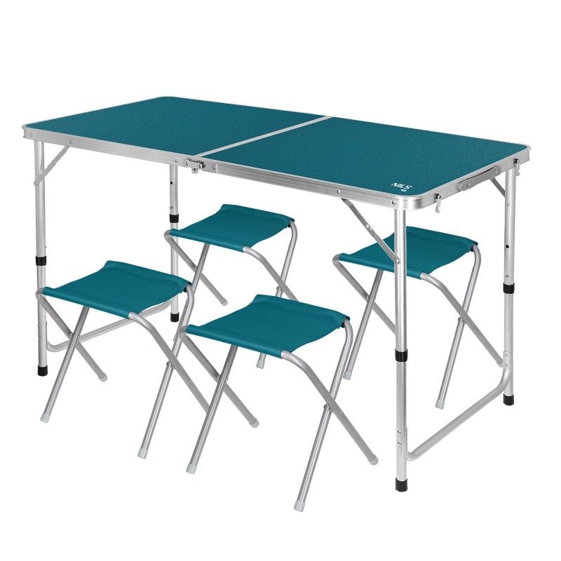 NC1633 TABLE AND CHAIRS SET BLUE NILS CAMP