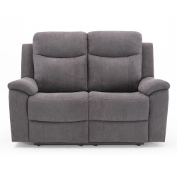 Recliner sofa MILO 2-seater, grey