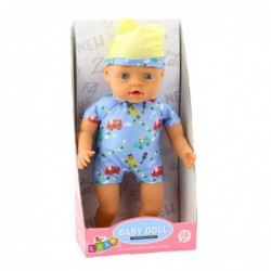 Baby Doll Blue Clothes with Patterns Hat with Ears 31cm