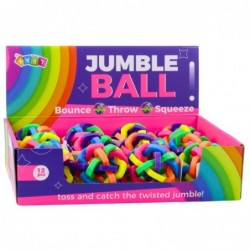 Braided Rubber Ball Sensory Play Ball Colorful 7.5cm