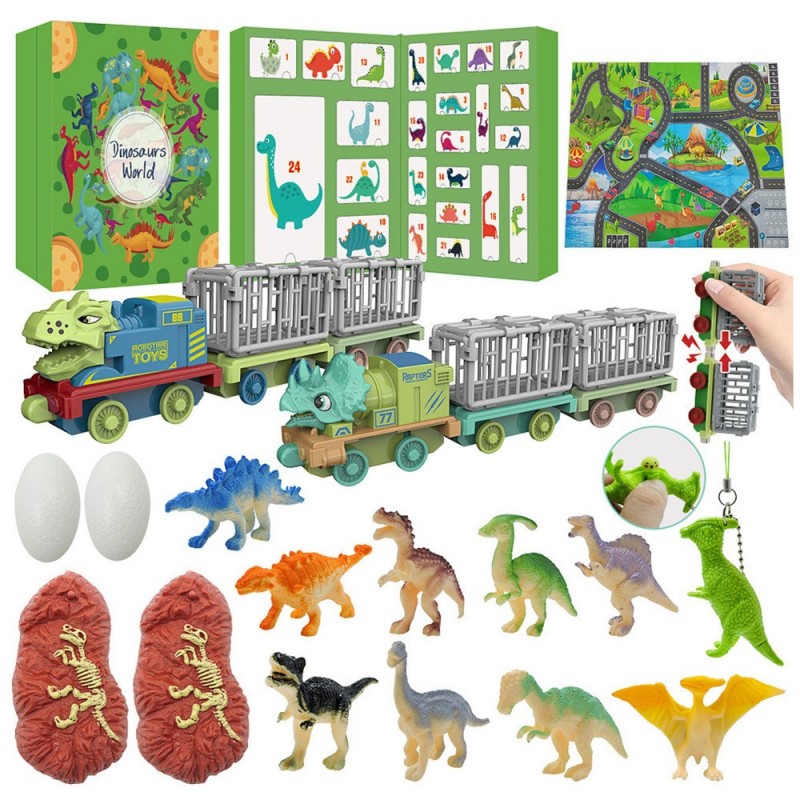Advent Calendar For Kids Dinosaurs Figurines Accessories