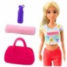 Anlily Yoga Doll Exercise Mat Bottle Bag Movable Limbs