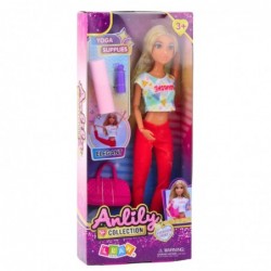 Anlily Yoga Doll Exercise Mat Bottle Bag Movable Limbs