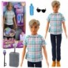 Anlily Doll Boy Accessories Suitcase Selfie Stick Glasses Bottle
