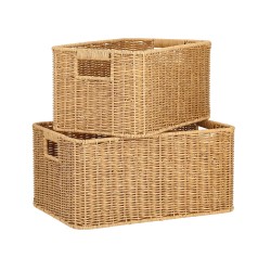 Korv BASILE 37x26xH18cm, helepruun