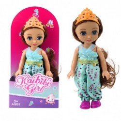 Mini Princess Doll Crown Decorated Dress 17cm Mix