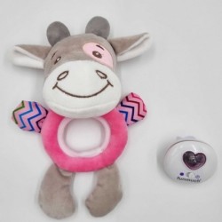 WOOPIE Interactive Soft Toy Cuddly Toy for Babies Light Sound Bull Teether Sleeper