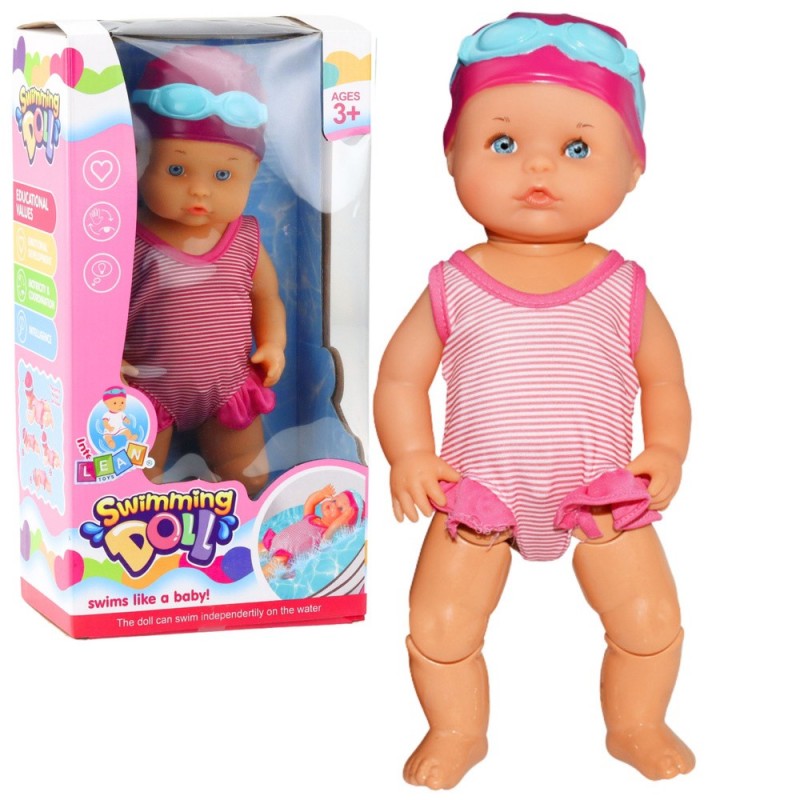 Baby Doll Floating Bath Moves Limbs Pink Outfit