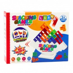 Balance Tower Skill Game Blocks 22 Cards 16 Blocks