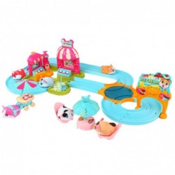 Interactive Hamster Track Ice Cream Shop Cafe Battery Operated Hamster