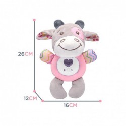 WOOPIE Interactive Soft Toy Cuddly Toy for Babies Light Sound Bull Teether Sleeper