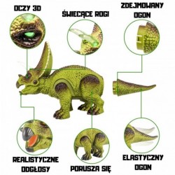 WOOPIE Dinozaur Zdalnie Sterowany RC Robot Triceratops