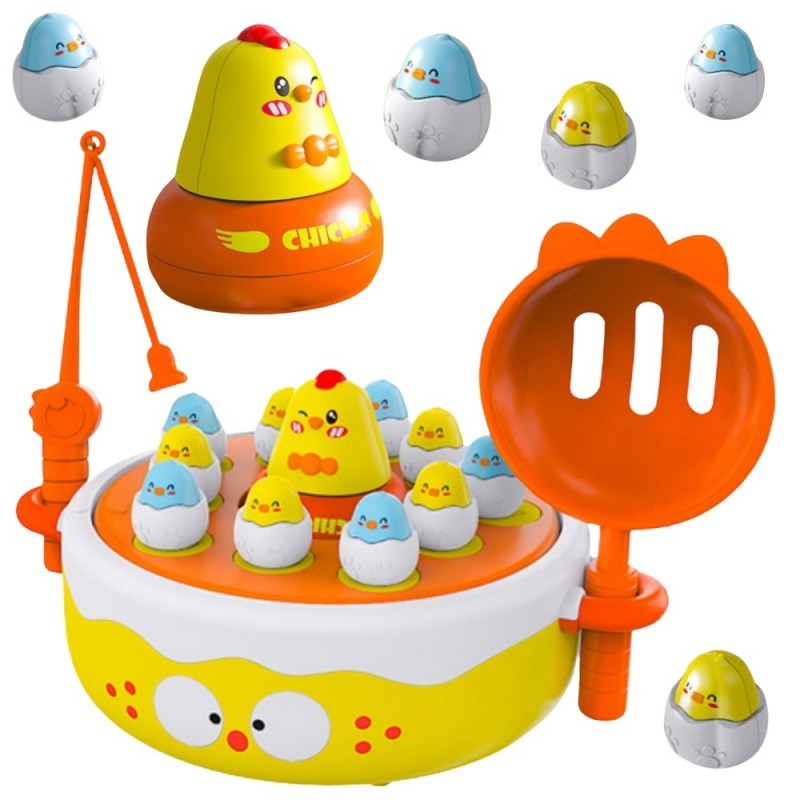 WOOPIE Gra Zręcznościowa Łowienie Kurczaczków 2w1 Katapulta