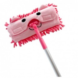 Children's Mop With Telescopic Handle Animal Pink
