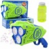 Battery Operated Bubble Gun LED Lights Blue-Green