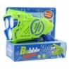Battery Operated Bubble Gun LED Lights Blue-Green