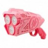 Battery Operated Bubble Gun LED Lights Pink