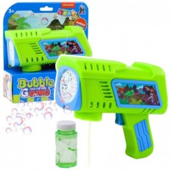 Bubble Gun LED Green Dinosaur