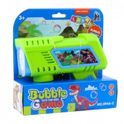Bubble Gun LED Green Dinosaur