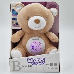 WOOPIE Cuddly Sleeper Projector 2in1 Teddy Bear - 10 колыбельных