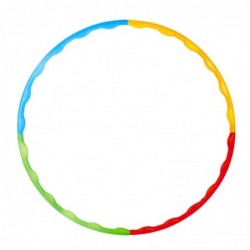 Hula-hoops with studs, foldable, colorful, 8 pieces, 60 cm