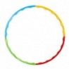 Hula-hoops with studs, foldable, colorful, 8 pieces, 60 cm