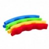 Hula-hoops with studs, foldable, colorful, 8 pieces, 60 cm