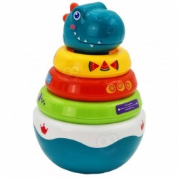 WOOPIE Dino Sensory Toy Pyramid Puzzle for Babies
