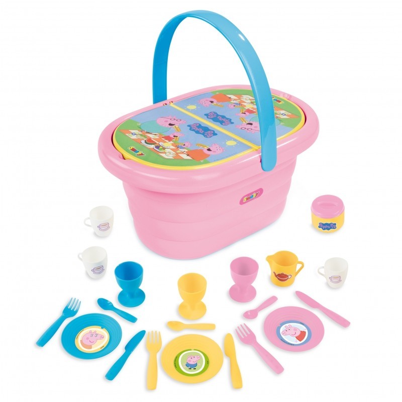 Smoby Peppa Pig Picnic Basket with Accessories
